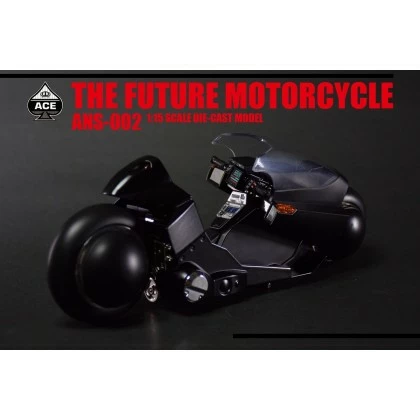 The Future Motorcycle (Black) - Ace Toyz ANS-001C 1/15th Scale Die-Cast Model 4 The Future Motorcycle (Black) - Ace Toyz ANS-001C 1/15th Scale Die-Cast Model - Image 2