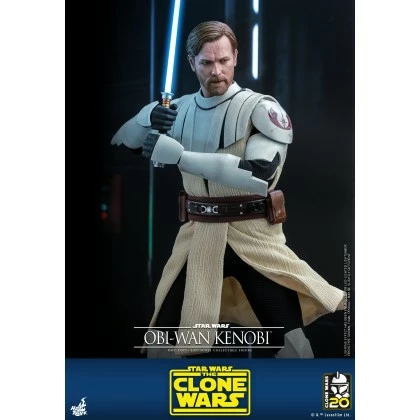 Obi-Wan Kenobi - Hot Toys TMS095 Star Wars The Clone Wars - 1/6th Scale Collectible Figure 4 Obi-Wan Kenobi - Hot Toys TMS095 Star Wars The Clone Wars - 1/6th Scale Collectible Figure - Image 2