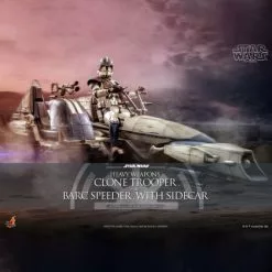 Heavy Weapons Clone Trooper And BARC Speeder With Sidecar - Hot Toys TMS077 Star Wars The Clone Wars 1/6th Scale Collectible Set