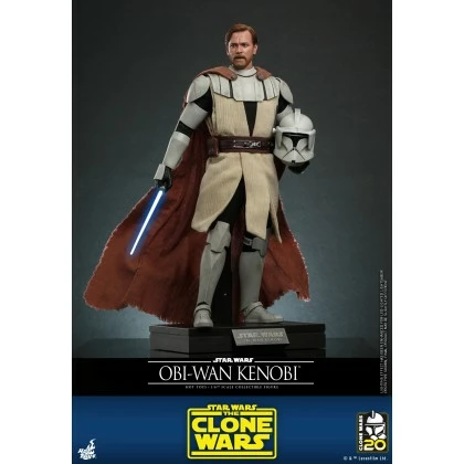 Obi-Wan Kenobi - Hot Toys TMS095 Star Wars The Clone Wars - 1/6th Scale Collectible Figure 5 Obi-Wan Kenobi - Hot Toys TMS095 Star Wars The Clone Wars - 1/6th Scale Collectible Figure - Image 3