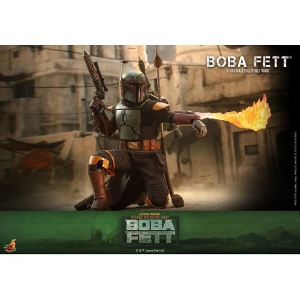 Boba Fett - Hot Toys TMS078 Star Wars The Book Of Boba Fett 1/6th Scale Collectible Figure 7 Boba Fett - Hot Toys TMS078 Star Wars The Book Of Boba Fett 1/6th Scale Collectible Figure - Image 5