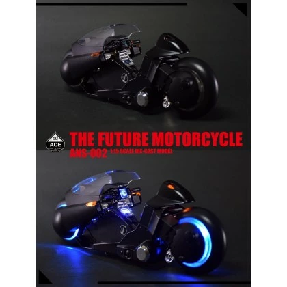 The Future Motorcycle (Black) - Ace Toyz ANS-001C 1/15th Scale Die-Cast Model 5 The Future Motorcycle (Black) - Ace Toyz ANS-001C 1/15th Scale Die-Cast Model - Image 3