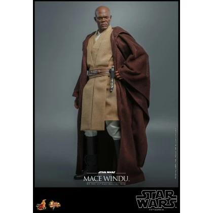 Mace Windu - Hot Toys MMS681 Star Wars: Attack Of The Clones 1/6th Scale Collectible Figure 4 Mace Windu - Hot Toys MMS681 Star Wars: Attack Of The Clones 1/6th Scale Collectible Figure - Image 2