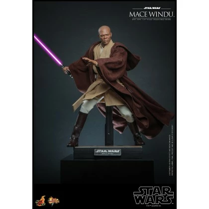 Mace Windu - Hot Toys MMS681 Star Wars: Attack Of The Clones 1/6th Scale Collectible Figure 8 Mace Windu - Hot Toys MMS681 Star Wars: Attack Of The Clones 1/6th Scale Collectible Figure - Image 6