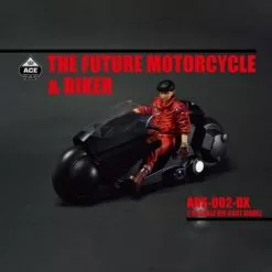 The Future Motorcycle & Biker (Black) - Ace Toyz ANS-001D 1/15th Scale Die-Cast Model
